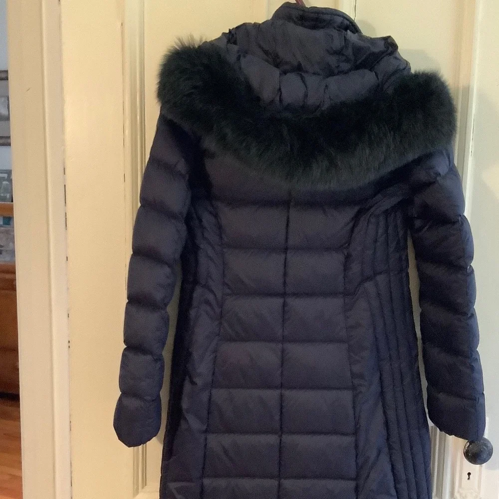 Navy Snowman Puffer Coat M - Picture 6 of 9